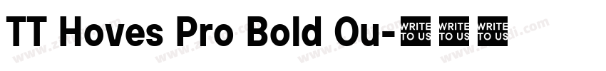 TT Hoves Pro Bold Ou字体转换